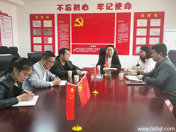 中南鑫邦黨支部組織召開支委會會議